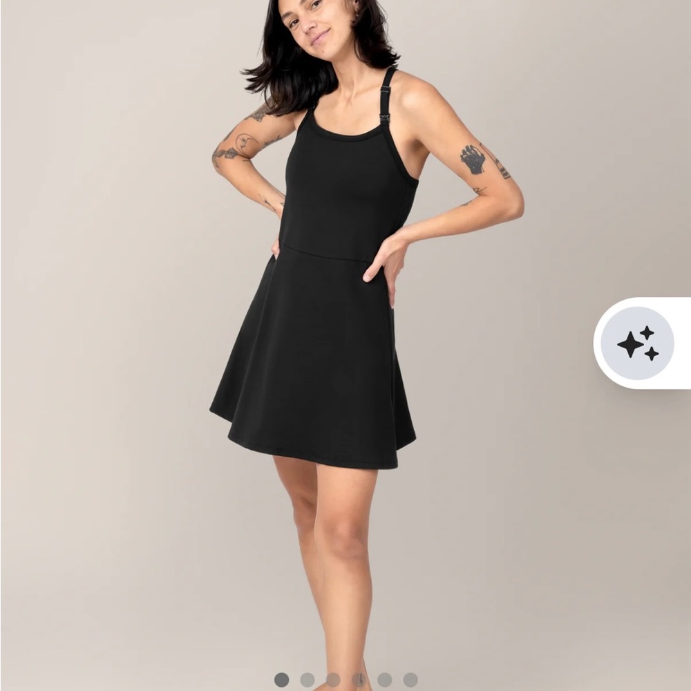 Kindred Bravely Stevie Active Nursing dress small S clip down black